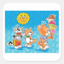 Tobi Teddybär und Freunde Stickers