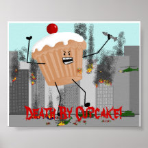 Tod durch kleinen Kuchen! Plakat