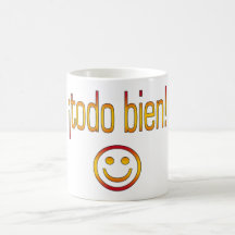 ¡ Todo Bien! Spanien-Flaggen-Farben Teetassen