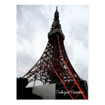 Tokyo-Turm-Postkarte Japan
