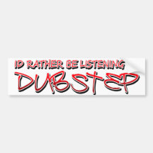 Tollpatschschritt Dubstep Musik Auto Aufkleber