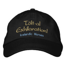 Tolt * Al Exhilarations-Isländer-Pferde Bestickte Baseballkappe