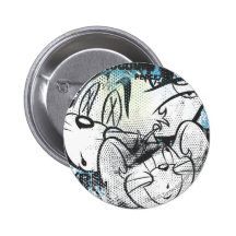 Tom und Jerry Grimey Anstecknadelbuttons
