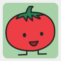 Tomate-glücklicher Aufkleber