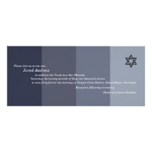 Tonal graue Bar Mitzvah Einladung