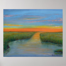 "Topsail Insel-Ton am Sonnenuntergang " Plakatdrucke