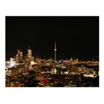 Toronto-Stadt-Lichter Postkarte