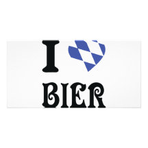 Totenbahrenikone Liebe des Blaus I Personalisierte Photo Karte