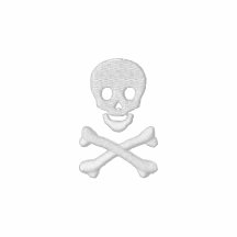 Totenkopf mit gekreuzter Knochen Poloshirt