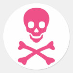 Totenkopf mit gekreuzter Knochen Sticker