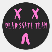 TOTER AUFKLEBER DER SKATE-TEAN