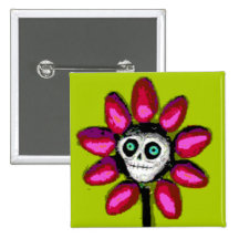 Totes Gänseblümchen 2 Anstecknadelbuttons