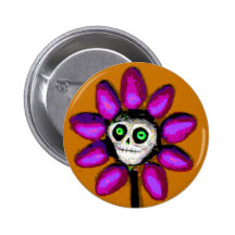 Totes Gänseblümchen 3 Anstecknadelbutton