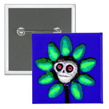 Totes Gänseblümchen 4 Anstecknadelbuttons