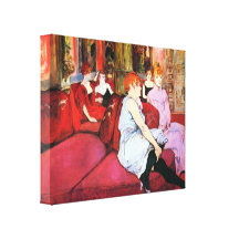 Toulouse-Lautrec - Salon im Ruede Moulins Galerie Gefaltete Leinwand