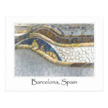 Touristen-Bestimmungsort Barcelonas Spanien Parc G Postkarte