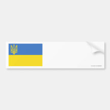 Traditionelle Flagge Ukraine Auto Sticker