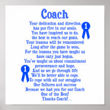 Trainer danken Ihnen Posterdruck