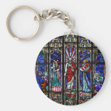 Transfiguration der Jesus Christus-Buntglas-Kunst Schlüsselbänder
