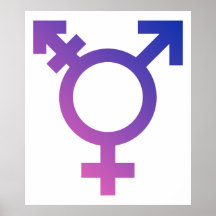 Transgender-Symbol-Logo Plakatdruck