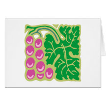 Trauben grapes quadrat square karten
