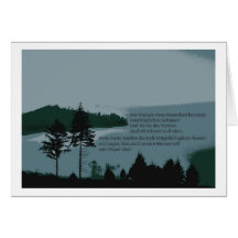 Trauerkarte mit Text