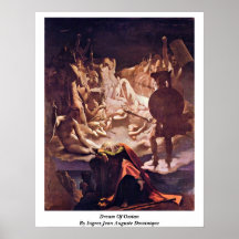 Traum von Ossian durch Ingres Jean Auguste Dominiq Plakatdruck