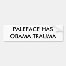 TRAUMA DES PALEFACE-HASOBAMA AUTO STICKER