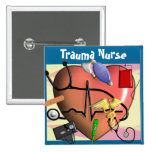 Trauma-Krankenschwester-Kunst-Geschenke Anstecknadel