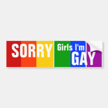 TRAURIGE Mädchen bin ich HOMOSEXUELL Auto Sticker