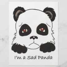 Trauriger Panda-Gewohnheits-Flyer