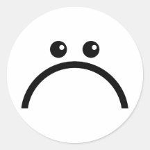 Trauriges Gesicht Sticker