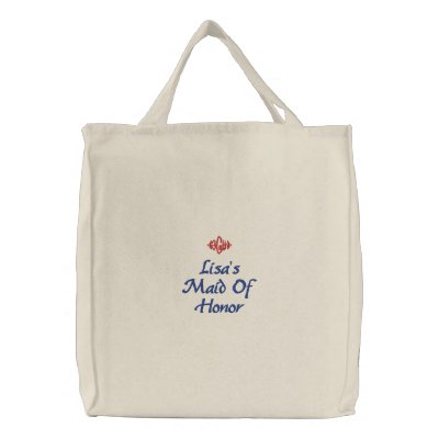 Trauzeugin-Hochzeit gestickte Tasche