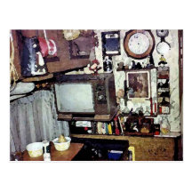 Travel Trailer Living Postcards