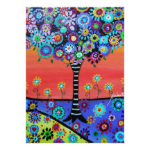 Tree of Life Bar Bat B'Nai Mitzvah Invitations