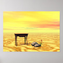 Treffen auf Ebene - digitale Kunst Posterdrucke