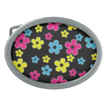 Trendy Blumen-Muster-Gürtelschnalle