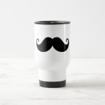 Trendy Hipster des lustigen schwarzen Lenkstangens Kaffeetassen