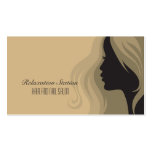 Trendy stilvolle Silhouettesalon-Wellness-Center-G Visitenkarten Vorlagen