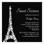 Tres Paris Sweet Sixteen Birthday Invitation
