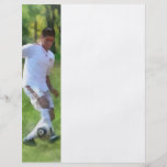 Treten des Fußballs Bedruckte Flyer