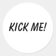 Treten Sie mich Runde Sticker