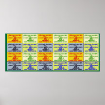 "Treten Sie nicht auf mir" Pop-Kunst Posterdrucke