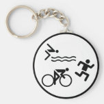 Triathlonkreisikone Schlüsselanhänger