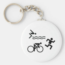 Triatholon - laufendes Schwimmenradfahren Schlüsselband
