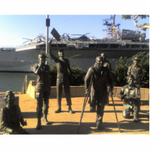 Tribut an der mittleren Foto-Skulptur Photoausschnitt