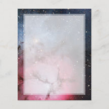 Trifid Nebelfleck-Raum-Astronomie Flyer Druck