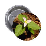 Trillium-Blumen Anstecknadelbuttons