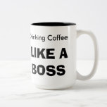 Trinkender Kaffee MÖGEN einen CHEF tassen