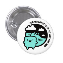 Trinkwasser Anstecknadelbuttons